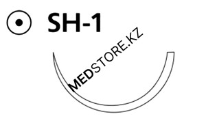 Пролен голубой М2 (3/0) 75см игла колющая SH-1, W8770