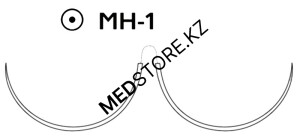 Пролен голубой M2 (3/0) 90см две иглы колющие MH-1, W8525