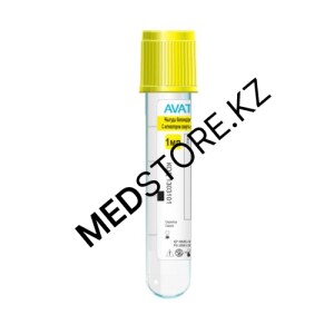 Пробирки с активатором свертывания и гелем для разделения сыворотки, желтые