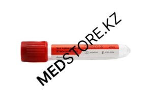 Пробирки с активатором свертывания, красные