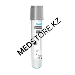 Пробирки с натрия фторидом и калия оксолатом, серые