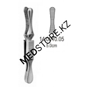 Зажим для временной остановки кровотока типа «Бульдог» 5 см