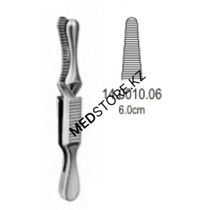 Зажим для временной остановки кровотока типа «Бульдог» 6 см