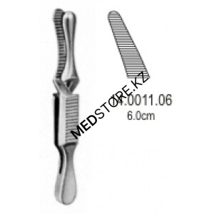 Зажим для временной остановки кровотока типа «Бульдог» 6 см, 14.0011.06