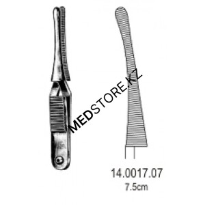 Зажим для временной остановки кровотока типа «Бульдог» 7,5 см, 34.0017.07