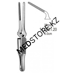 Зажим для временной остановки кровотока типа «Бульдог» 20мм/6см, 14.0021.20