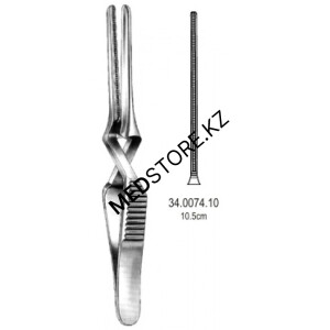 Зажим для временной остановки кровотока типа «Бульдог» 10,5 см, 34.0074.10