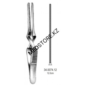 Зажим для временной остановки кровотока типа «Бульдог» 12 см