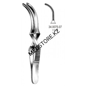 Зажим для временной остановки кровотока типа «Бульдог» 7 см, 34.0075.07