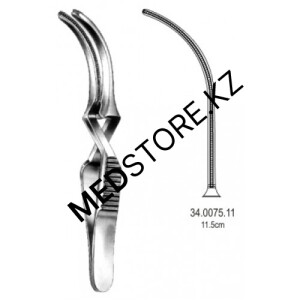 Зажим для временной остановки кровотока типа «Бульдог» 11,5 см