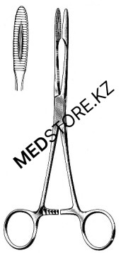 Щипцы для перевязочного материала и тампонов (прямой)
