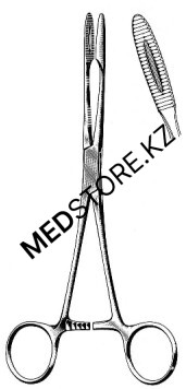 Щипцы для перевязочного материала и тампонов (изогнутый)