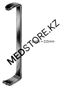 Крючок пластинчатый по Фарабефу, №1, 215 мм, 18.0010.21