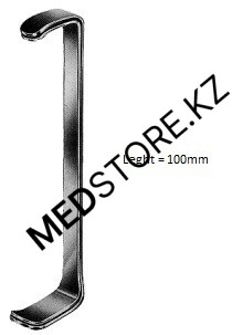 Крючок пластинчатый по Фарабефу, детский,  №1, 100 мм, 18.0016.01