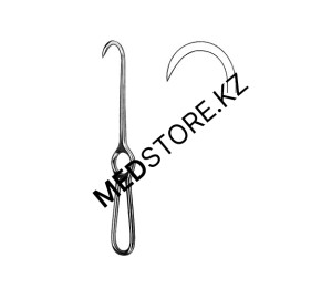 Крючок хирургический острый однозубый, костный, 230 мм, 18.0263.23