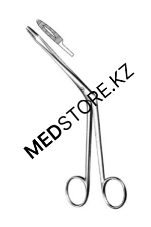 Щипцы гортанные для извлечения инородных тел, изогнутые, 200 мм, 46.0126.20
