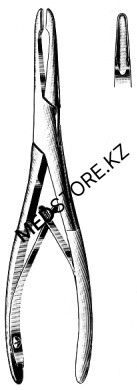 Щипцы-кусачки костные с круглыми губками, прямые(170 мм), 28.1192.01