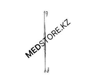 Ложка ушная двухсторонняя острая, 160 мм, 44.0345.16