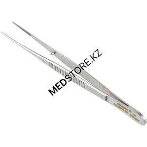Пинцет анатомический глазной, прямой, 100х0,6 мм, 12.0072.10
