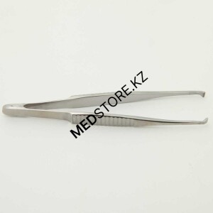 Пинцет глазной фиксационный, ПХ 100х4,2 мм, 12.0267.10