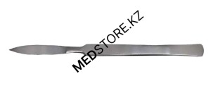 Скальпель остроконечный средний, 150х40 мм, 08.0011.07