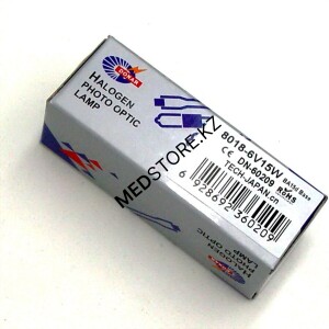 Галогенная лампа 6V 15W  BA15d(эквивалент Osram 8018 Microscope Bulb) 