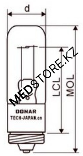 Галогенная лампа 6V 15W Машинный винт М16(эквивалент Narva 67273)