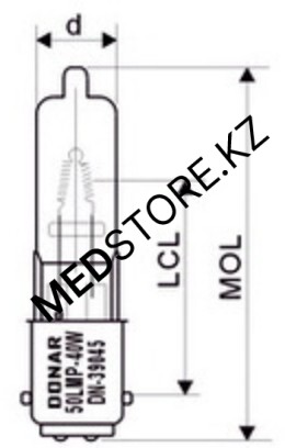 Галогенная лампа 120V 40W BA15d(эквивалент 50LMP-40WH Edwards Signaling)