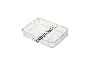 Лоток прямоугольный сетчатый ЛМПрС-«Медикон», 340х250х60мм,(сталь AISI 304)