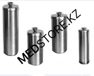 Стакан медицинский с крышкой и без основания СтСК-«Медикон», d 76х200мм (V - 0,75л) (сталь AISI 304)