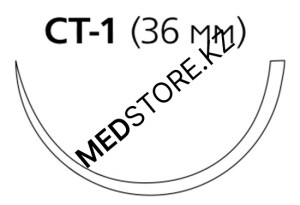 Викрил Плюс фиолетовый М3 (2/0) 90 см игла колющая CT-1, VCP345H