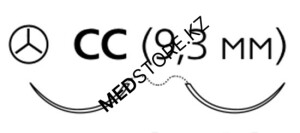 Пролен голубой М0.7 (6/0) 60см две иглы колющие СС, F1832