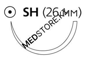 Монокрил фиолетовый М3 (2/0) 70см игла колющая SH, W3448