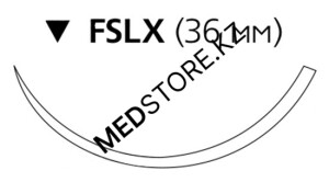 Шелк хирургический М3 (2/0) 75см игла обратно-режущая FSLX, W667H