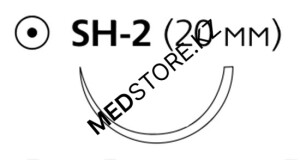 Шелк хирургический М2(3/0) 75см игла колющая SH-2, W587H