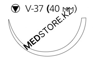 Проволока стальная хирургическая  М4 (1) 4x45см игла таперкат V-37, M660G