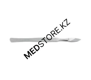 Скальпель брюшистый радиусный малый, 145х32 мм, 08.0014.02