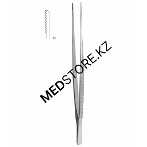 Пинцет для грудной хирургии, 300х2,0 мм, 12.0214.30