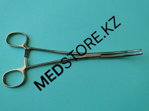 Зажим кровоостанавливающий прямой 1*2-зубый для новорожденных 125 мм, 14.0064.12