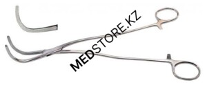 Диссектор с изогнутыми ручками, с кремальерой,.№3, 220 мм, 14.0354.02