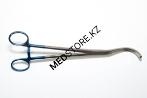 Зажим изогнутый по радиусу для почечной ножки малый №1 230 мм, 14.0451.23