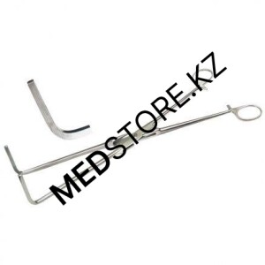 Зажим изогнутый вагинальный 325 мм, 14.0587.32