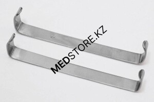 Крючок пластинчатый по Фарабефу, парные, 130 мм, 18.0011.00