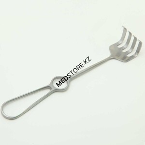 Крючок хирургический четырехзубый, тупой, №1, 200 мм, 18.0275.04