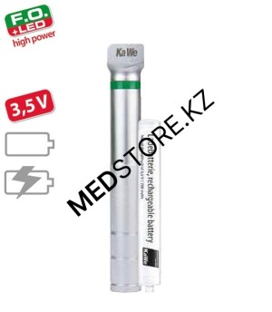 Рукоять к ларингоскопу KaWe (фиброоптическая), малая, Ø 19 мм, 3.5 V, с аккум. NiMH ,03.41015.711