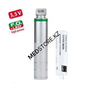 Рукоять к ларингоскопу KaWe (фиброоптическая) LED, средняя, Ø 28 мм, 3.5 V, с аккум. LiIon, 03.41140.521