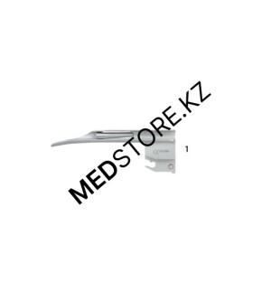 Клинок ларингоскопа KaWe прямой, Miller FO №1 (фиброоптический), 03.42023.611