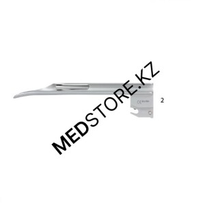 Клинок ларингоскопа KaWe прямой, Miller FO №2 (фиброоптический), 03.42023.621