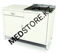 Стол лабораторный с мойкой и одним выдвижным ящиком СЛ/04