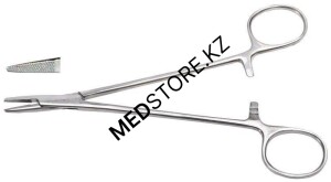 Иглодержатель сосудистый легированный, 160 мм, 22.0057.16